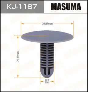 MASUMA KJ1187 Клипса (пластиковая крепежная деталь)