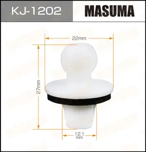 MASUMA KJ1202 Клипса (пластиковая крепежная деталь)