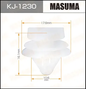 MASUMA KJ1230 Клипса (пластиковая крепежная деталь)