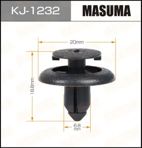 MASUMA KJ1232 Клипса (пластиковая крепежная деталь)