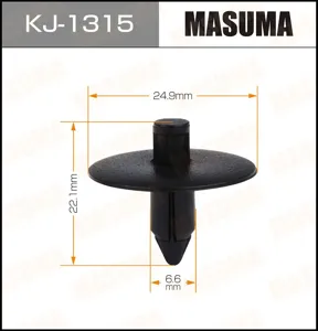 MASUMA KJ1315 Клипса (пластиковая крепежная деталь)