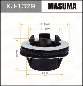 MASUMA KJ1379 Клипса (пластиковая крепежная деталь)