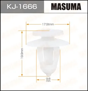 MASUMA KJ1666 Клипса (пластиковая крепежная деталь)