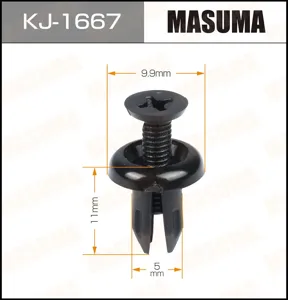 MASUMA KJ1667 Клипса (пластиковая крепежная деталь)