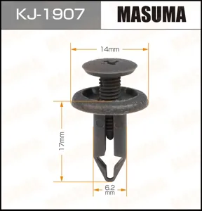 MASUMA KJ1907 Клипса (пластиковая крепежная деталь)