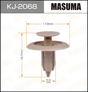 MASUMA KJ2068 Клипса (пластиковая крепежная деталь)
