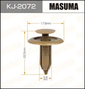 MASUMA KJ2072 Клипса (пластиковая крепежная деталь)