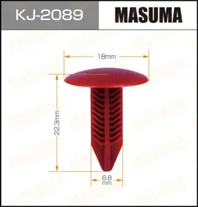 MASUMA KJ2089 Клипса (пластиковая крепежная деталь)