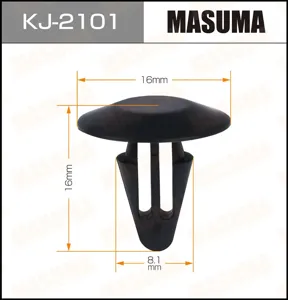 MASUMA KJ2101 Клипса (пластиковая крепежная деталь)