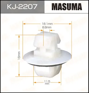 MASUMA KJ2207 Клипса (пластиковая крепежная деталь)