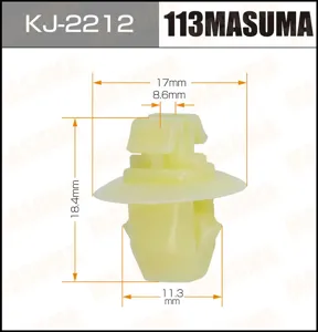 MASUMA KJ2212 Клипса (пластиковая крепежная деталь)