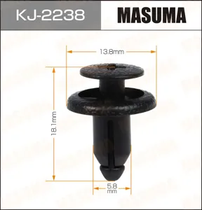 MASUMA KJ2238 Клипса автомобильная [упаковка 10 штук]