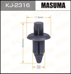 MASUMA KJ2316 Клипса автомобильная [упаковка 10 штук]