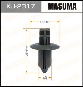 MASUMA KJ2317 Клипса пластиковая крепежная