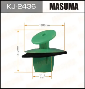 MASUMA KJ2436 Клипса (пластиковая крепежная деталь)
