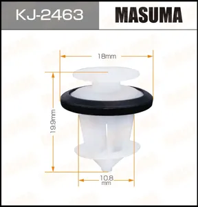 MASUMA KJ2463 Клипса (пластиковая крепежная деталь)