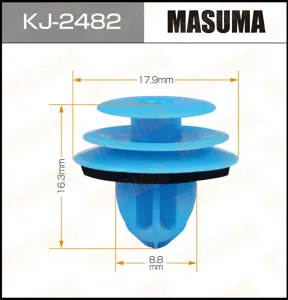 MASUMA KJ2482 Клипса (пластиковая крепежная деталь)