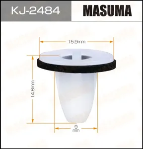 MASUMA KJ2484 Клипса (пластиковая крепежная деталь)