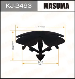 MASUMA KJ2493 Клипса (пластиковая крепежная деталь)