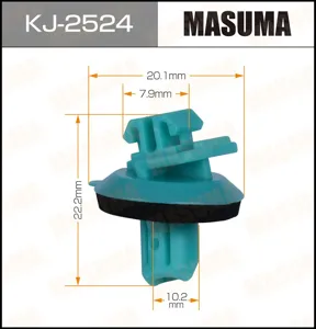 MASUMA KJ2524 Клипса автомобильная [упаковка 10 штук]