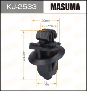 MASUMA KJ2533 Клипса молдинга  Toyota Land Cruiser Prado (J12) Lexus GX (J12)
