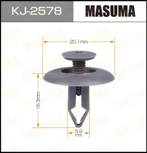 MASUMA KJ2578 Клипса (пластиковая крепежная деталь)