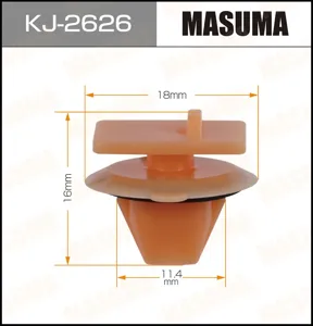 MASUMA KJ2626 Клипса (пластиковая крепежная деталь)