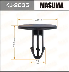 MASUMA KJ2635 Клипса Honda