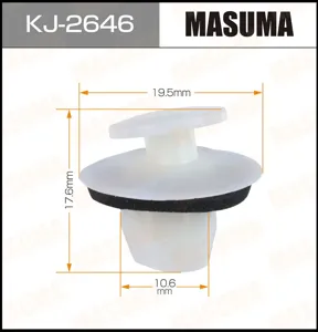 MASUMA KJ2646 Клипса (пластиковая крепежная деталь)