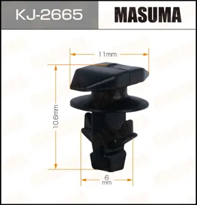 MASUMA KJ2665 Клипса (пластиковая крепежная деталь)