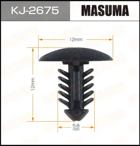 MASUMA KJ2675 Клипса (пластиковая крепежная деталь)