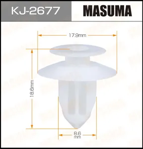 MASUMA KJ2677 Клипса пластиковая крепежная