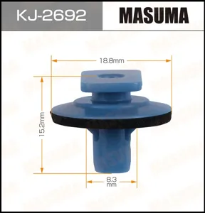 MASUMA KJ2692 Клипса пластиковая крепежная