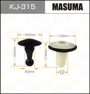 MASUMA KJ315 Клипса пластиковая крепежная