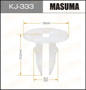 MASUMA KJ333 Клипса (пластиковая крепежная деталь)