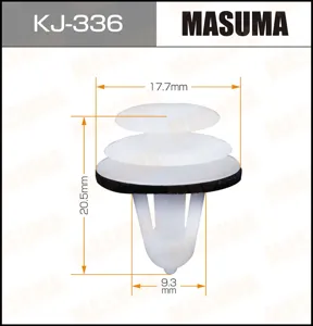 MASUMA KJ336 Клипса крепления обивки двери KJ-336