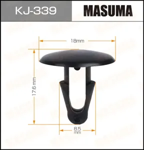 MASUMA KJ339 Клипса (пластиковая крепежная деталь)