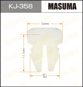 MASUMA KJ358 Клипса (пластиковая крепежная деталь)