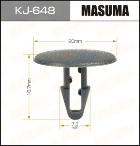 MASUMA KJ648 Клипса пластиковая крепежная