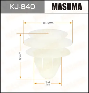 MASUMA KJ840 Клипса автомобильная [упаковка 10 штук]