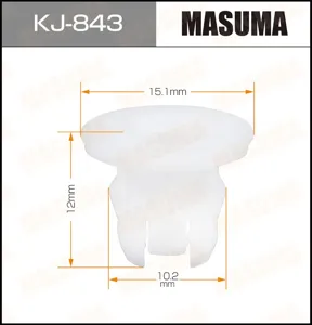 MASUMA KJ843 Клипса автомобильная [упаковка 10 штук]