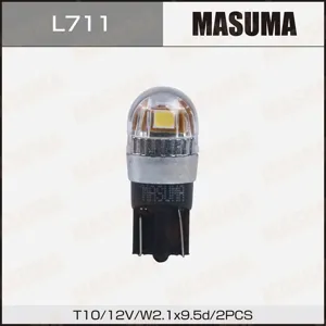 MASUMA L711 Лампы W5W (W2.1x9.5d, T10) 12V 5W (LED)