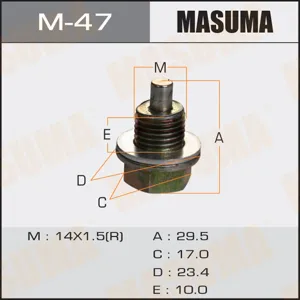 MASUMA M47 Болты и шайбы маслосливные