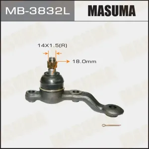 MASUMA MB3832L Опора шаровая передняя левая снизуспереди