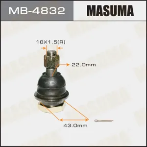 MASUMA MB4832 Опора шаровая , передняя снизуспереди