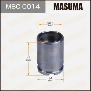 MASUMA MBC0014 Поршень тормозного суппорта