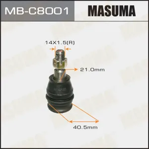 MASUMA MBC8001 Опора шаровая Subaru Tribeca all 06>