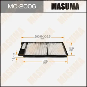 MASUMA MC2006 Фильтр салона Toyota Land Cruiser J100 4.2TD 98-07, Lexus LX 4.7i 02-07
