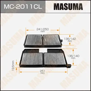 MASUMA MC2011CL Фильтр салона угольный