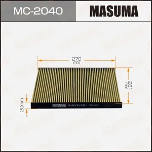 MASUMA MC2040 Фильтр салона